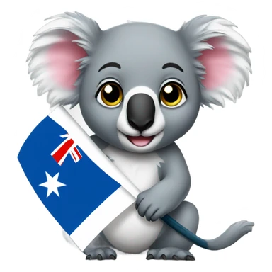 somali flag being held buy a koala sticker