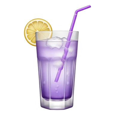 Cocktail light purple with high glass sticker