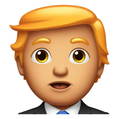 funny orange baby trump sticker