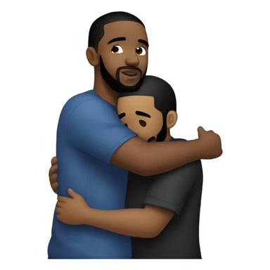 Kendrick Lamar hug drake sticker