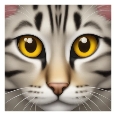 Dos gatos uno que sea gata mau egipcio y el otro que sea negro con ojos amarillos  sticker