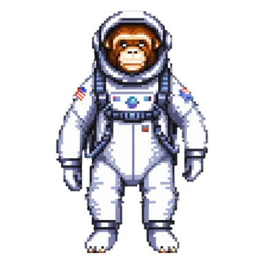 ape in a spacesuit sticker