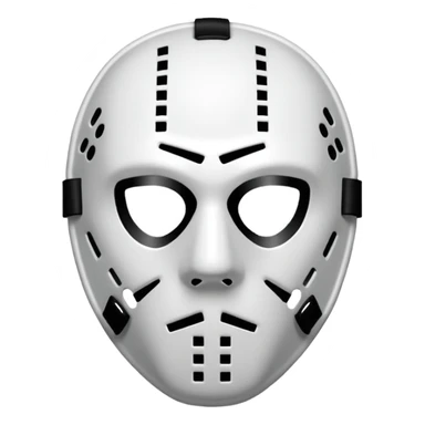 Masque de hockey de kanye west sticker