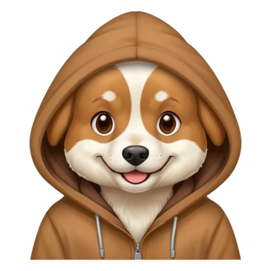 dog wear a hoodie  sticker