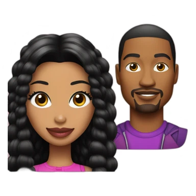 Nicki Minaj and Kenneth Petty sticker