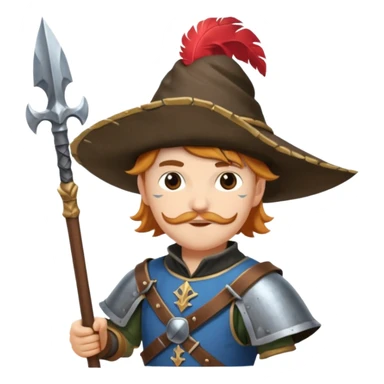 landsknecht, (keep the pose and the frame the same) sticker