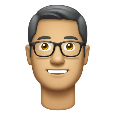 Asian man glasses Toyota Land Cruiser sticker