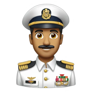 Indian navy officer sticker