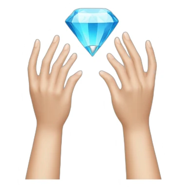 Two hands forming diamond sticker