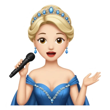 opera singer singing sticker