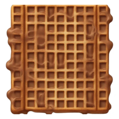 Chocolate waffle  sticker