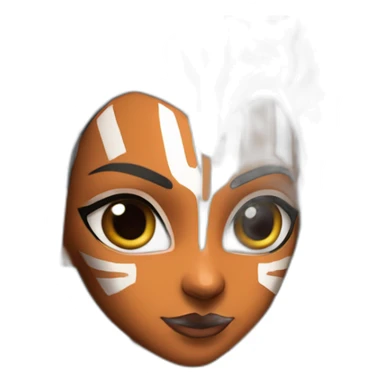 Ahsoka Thani with two lightsabers  sticker