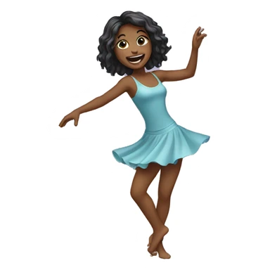 dancing girl sticker