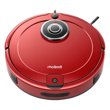 round robot vacuum cleaner apple style emoji sticker