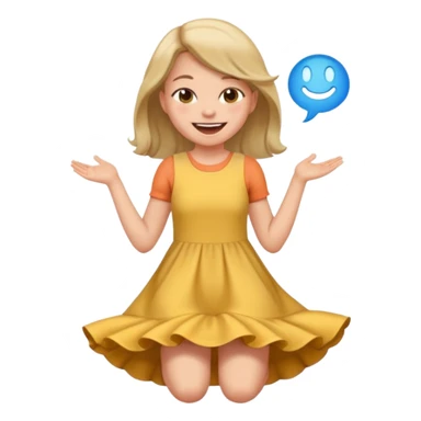 A girl is farting sticker