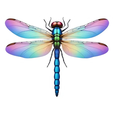 Peaceful Dragonfly color  sticker