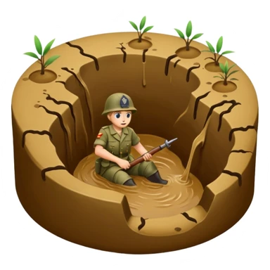 military ditches sticker