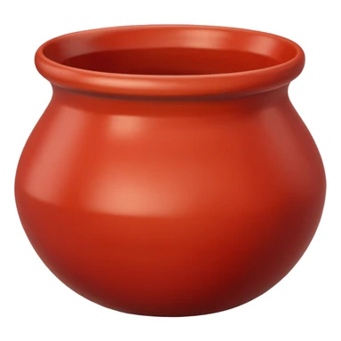 Clay Pottery Bowl red sticker