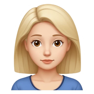 Woman tilting her head 45 degree towards her shoulders, face is relaxed sticker