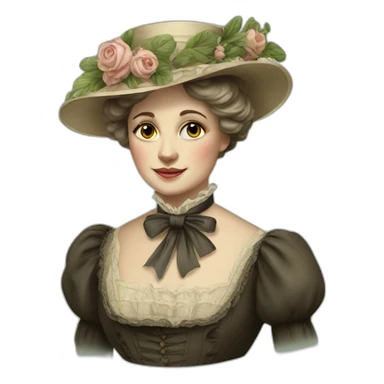 Victorian Lady sticker