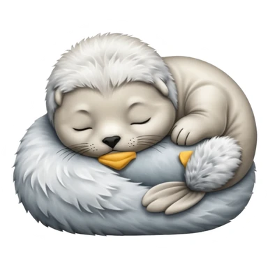 baby Seal sleeping sticker