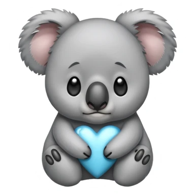 Heartbroken koala bear sticker