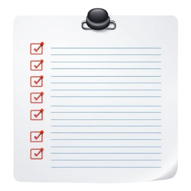 endless wavy checklist paper looping curling filled with tiny checkboxes disappearing into background sticker