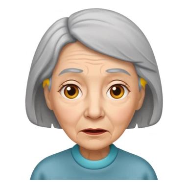  abuela con confundida sticker