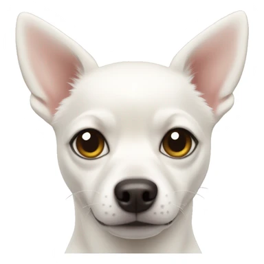 White chihuahua husky mix sticker