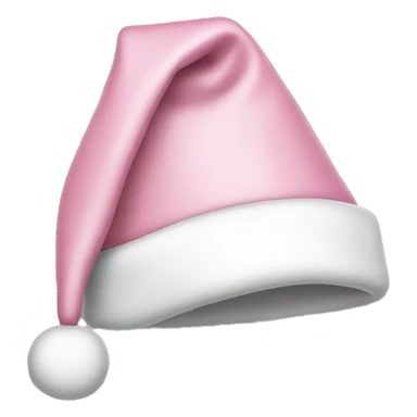 light pink santa hat sticker