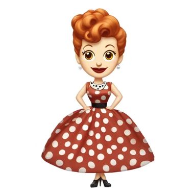 Ghost of Lucille ball sticker