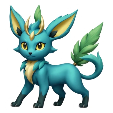 Luxray-Absol-Leafeon-Dewott-fusion sticker