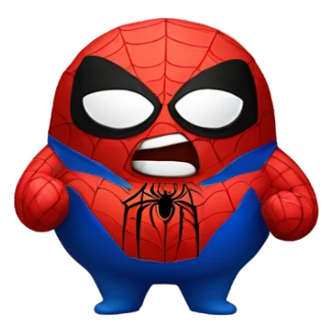 fat spider-man  sticker