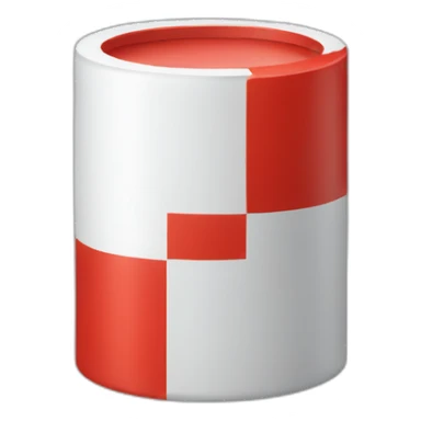 white-and-red-cylinder sticker