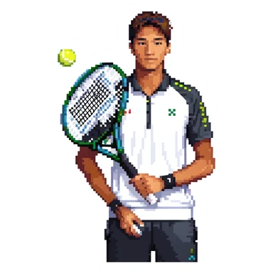 Hugo Dellien as a tennis player sticker