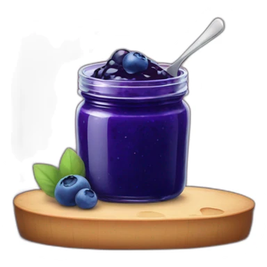 Blueberry jam sticker