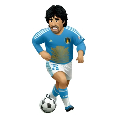 Maradona buvant une bierre sticker