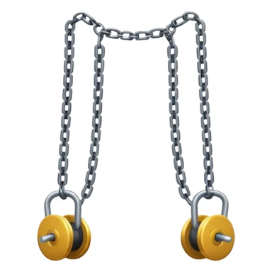 a throwing weapon made of weights on the ends of interconnected cords sticker