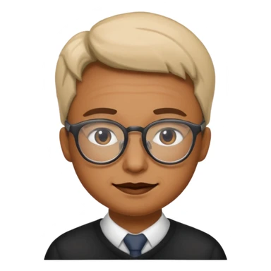 Face glasses grolzy sticker