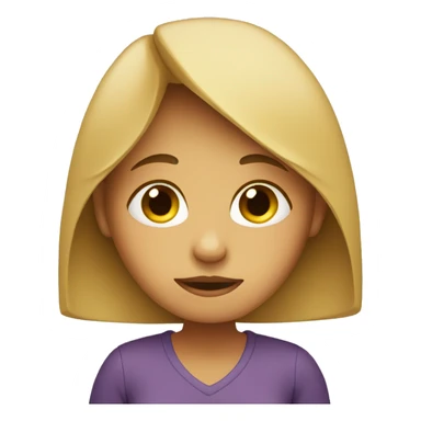 a girl hiding her face sticker