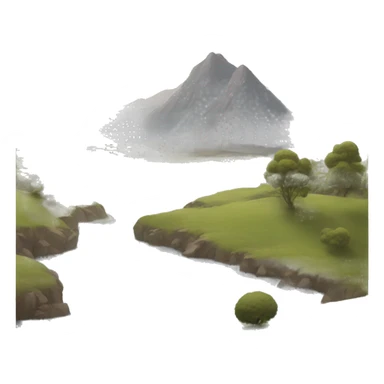 Landscape painting  sticker