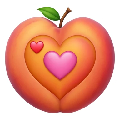 Peach sending love sticker