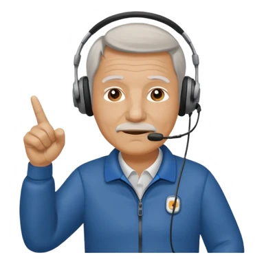 An older coach pacing along the sideline, pointing decisively. sticker