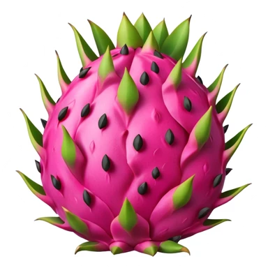 Dragon fruit emoji not spiny  sticker