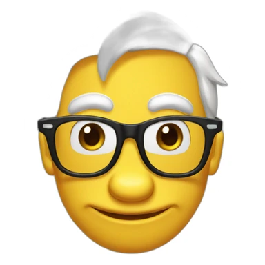 donald duck nerd glasses sticker