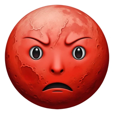 a red moon with no face just pure terror  sticker