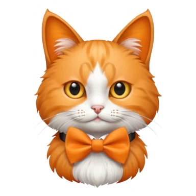 cat with a bow tie sticker