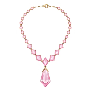 The crystal necklace from the disney movie atlantis but it's pastel pink sticker