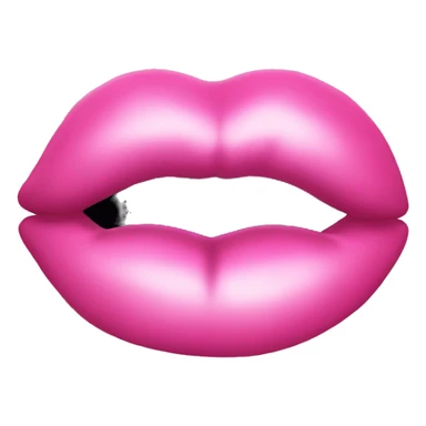 Pink kiss mark sticker