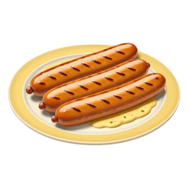 romanian sausages with mustard sticker